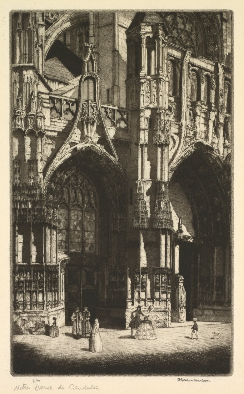 Notre Dame de Caudebec by Herbert Gordon Warlow