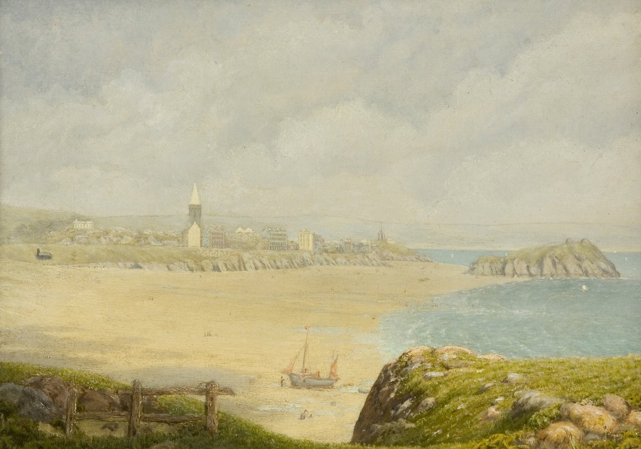 Tenby, the Beach by Herbert Isambard Owen