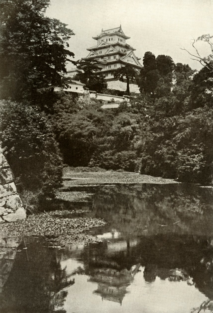 An Old Feudal Castle from the Moat by Herbert Ponting