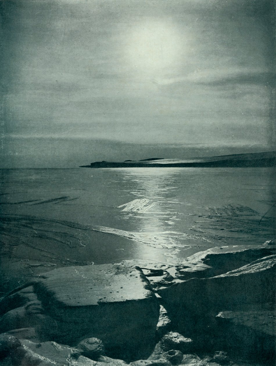 The Freezing Up of the Sea by Herbert Ponting