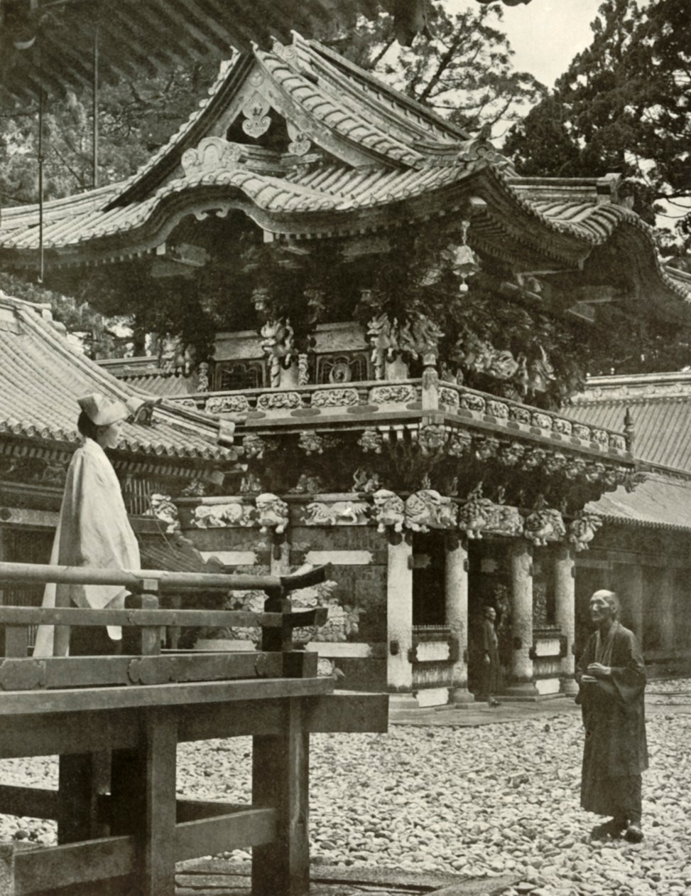 The Yomei Gate at Nikko by Herbert Ponting