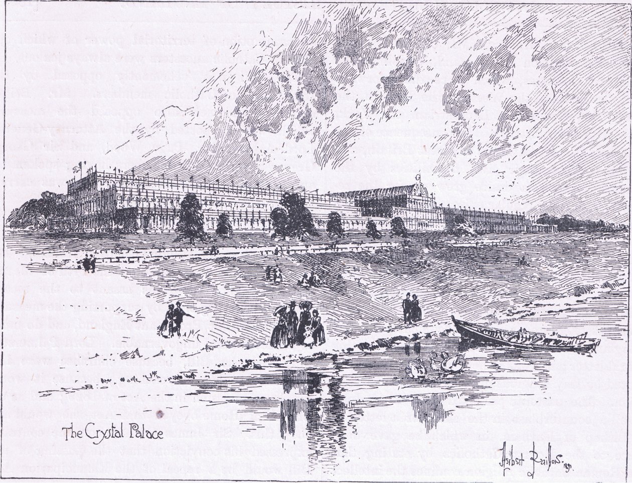The Crystal Palace in Hyde Park London by Herbert Railton