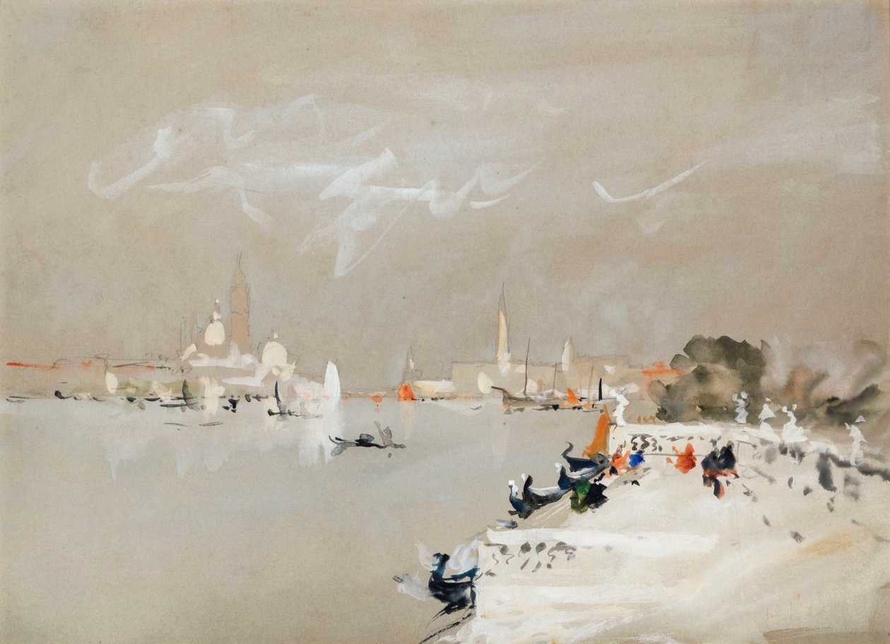 Across the Lagoon, Venice by Hercules Brabazon Brabazon
