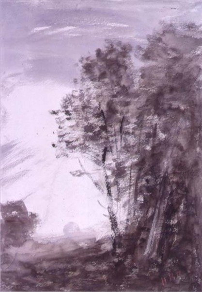 Landscape with Trees by Hercules Brabazon Brabazon