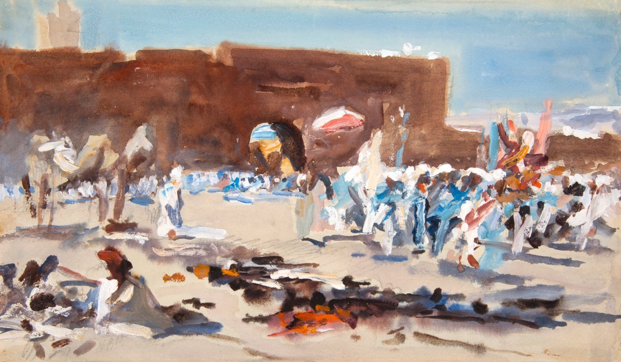 Moroccan Market, Outside the Gates by Hercules Brabazon Brabazon