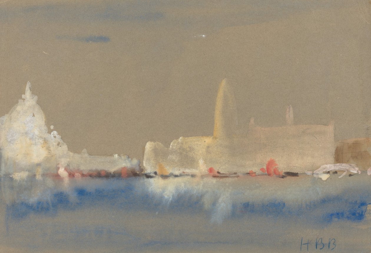 The Salute and the Palazzo Ducale from the Bacino di San Marco by Hercules Brabazon Brabazon