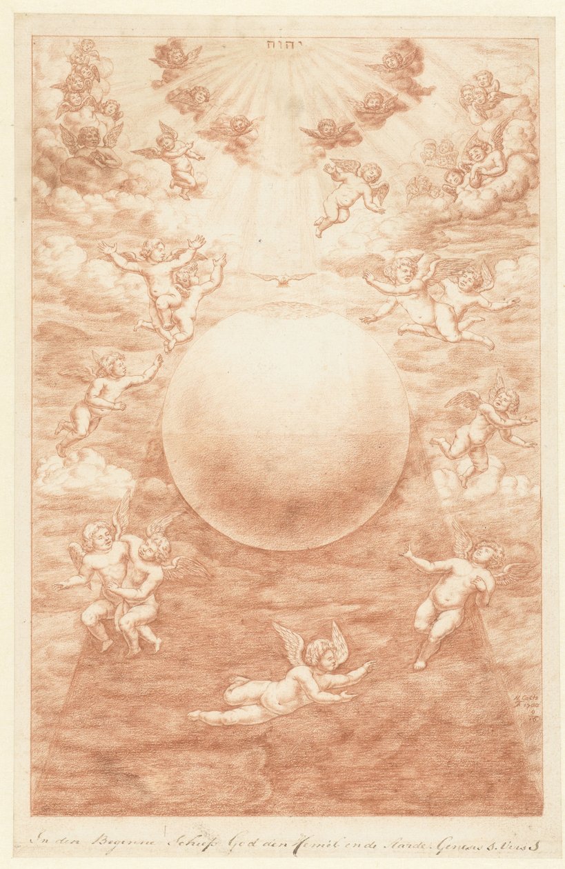 Creation of Heaven and Earth (title on object) The Creation (series title) by Herman Coets