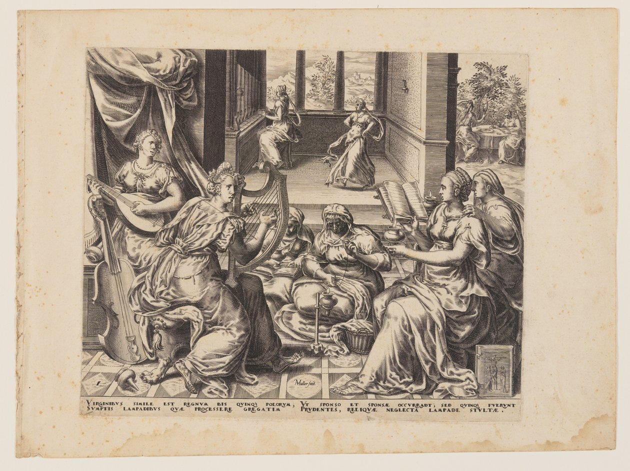Parable of the Wise and Foolish Virgins: The Wise Virgins by Herman Jansz. Muller