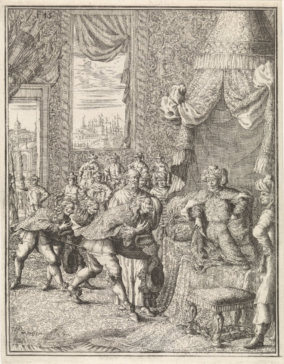 Vasco da Gama in Audience with the King of Calcutta by Herman Padtbrugge