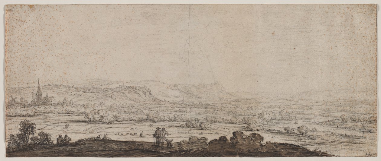 Landscape with the Village of Schenkenschanz, Gelderland by Herman Saftleven