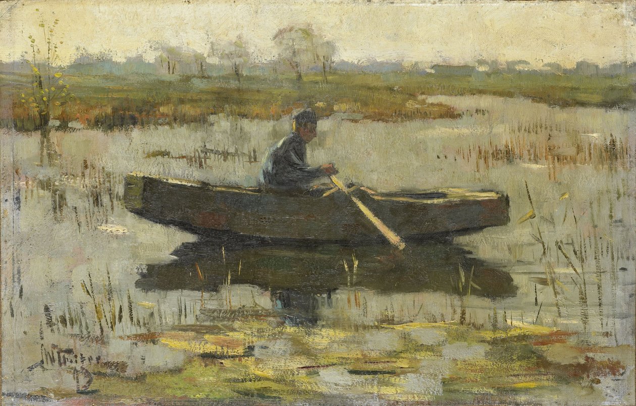 Man in a Rowboat by Herman Wolbers