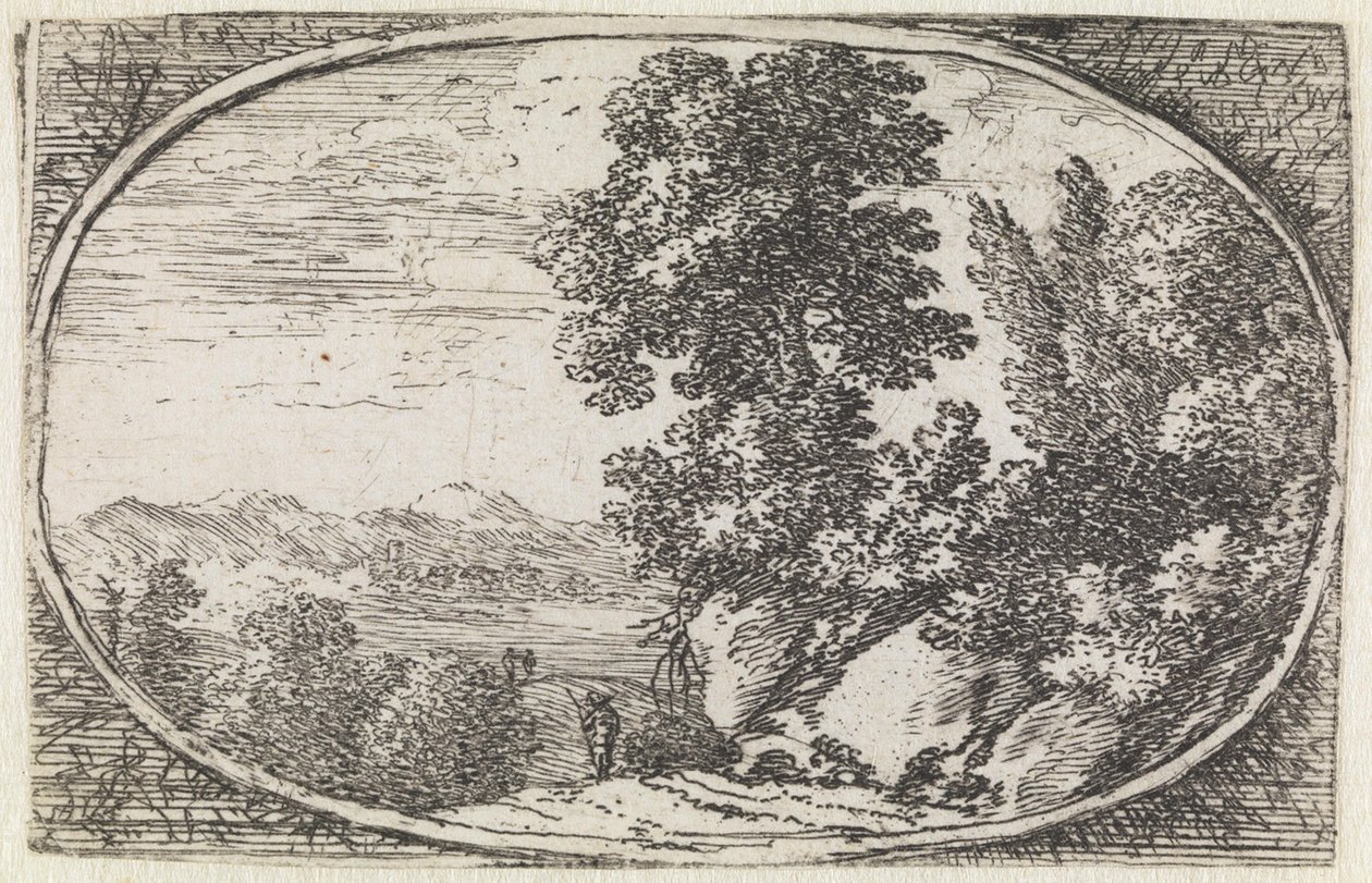 Landscape (No. 18 from the series: Varie campestrum fantasiae) by Herman van Swanevelt