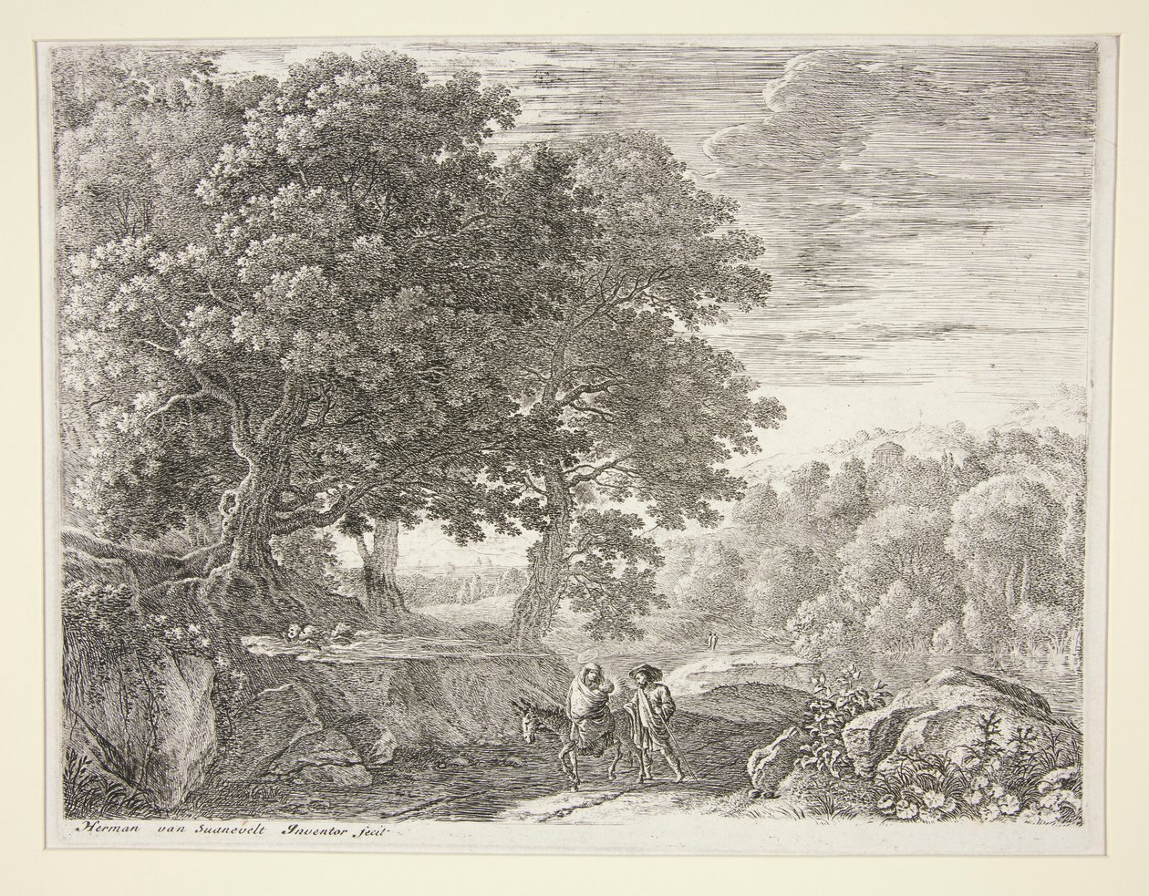The Little Angels on the Hill, from the Set The Flight into Egypt by Herman van Swanevelt