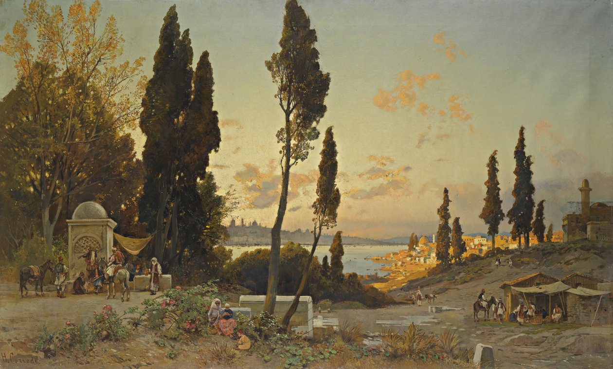 Views Across the Bosphorus, Constantinople by Hermann David Salomon Corrodi