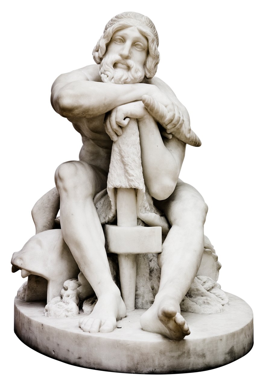 Thor Resting with his Hammer by Hermann Ernst Freund