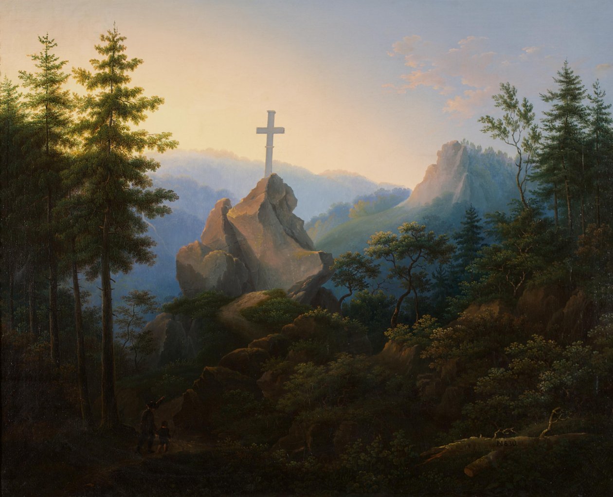 The Ilsenstein at the Foot of the Brocken in the Harz Mountains by Hermann Josef Neefe