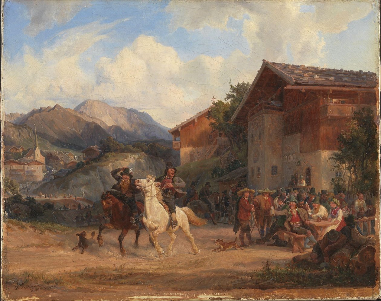 Mounted Peasants by Hermann Kauffmann the Elder