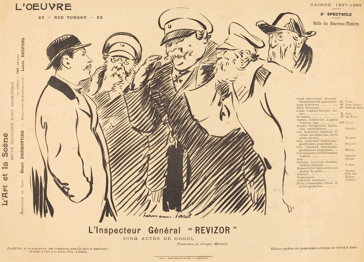 The Inspector General Revizor by Hermann Paul