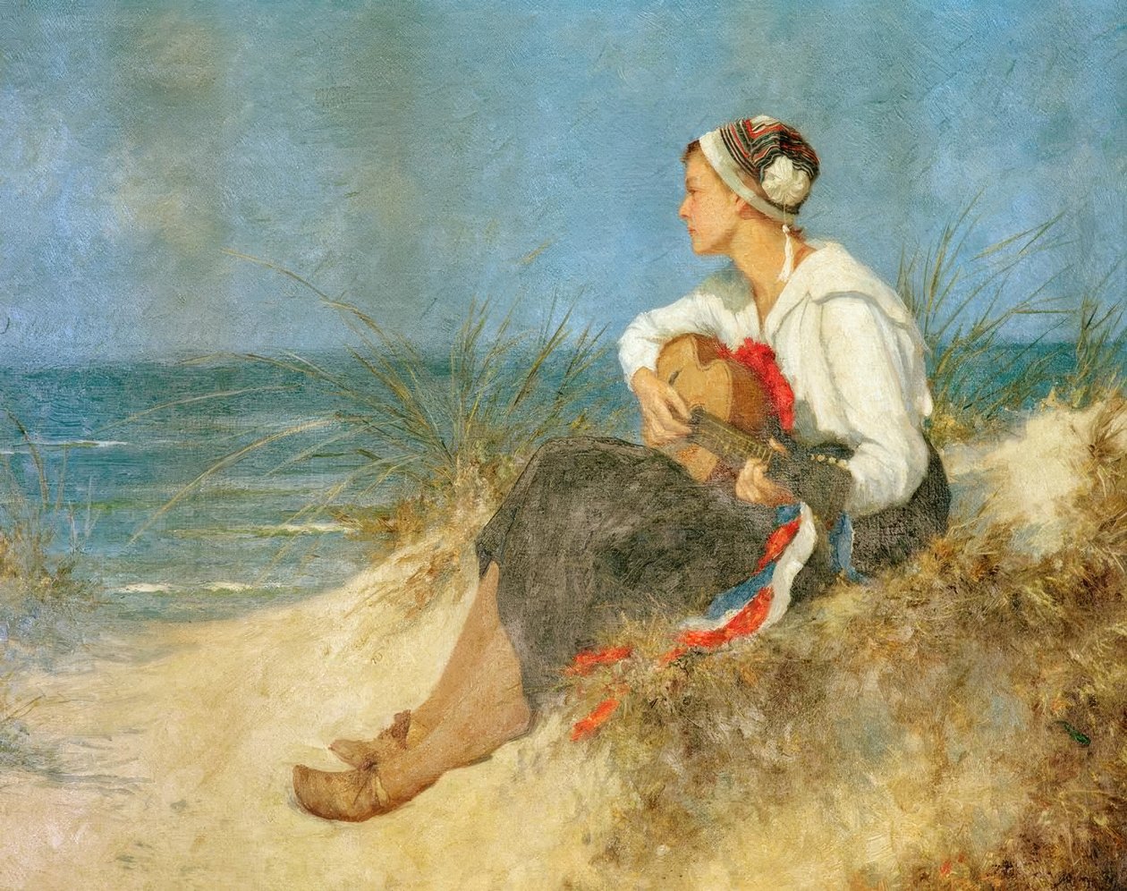 Contemplative Hour on the Beach by Hermann Seeger