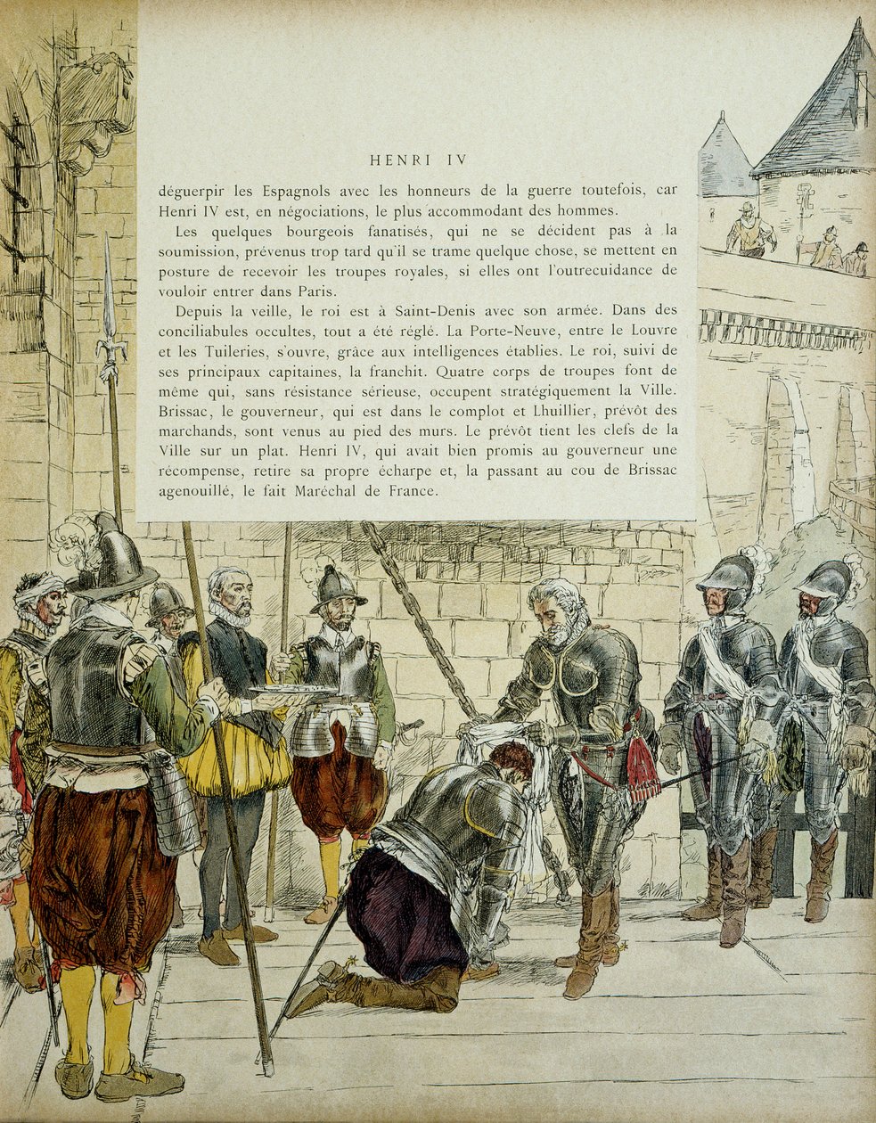 Charles II of Cosse Brissac Made Marechal of France by Henri IV by Hermann Vogel