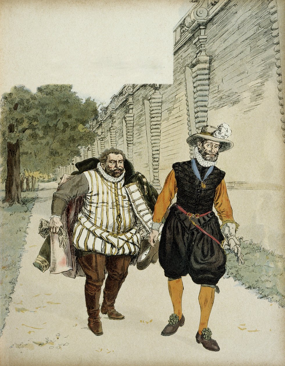 Henry IV and Charles de Lorraine, Duke of Mayenne by Hermann Vogel