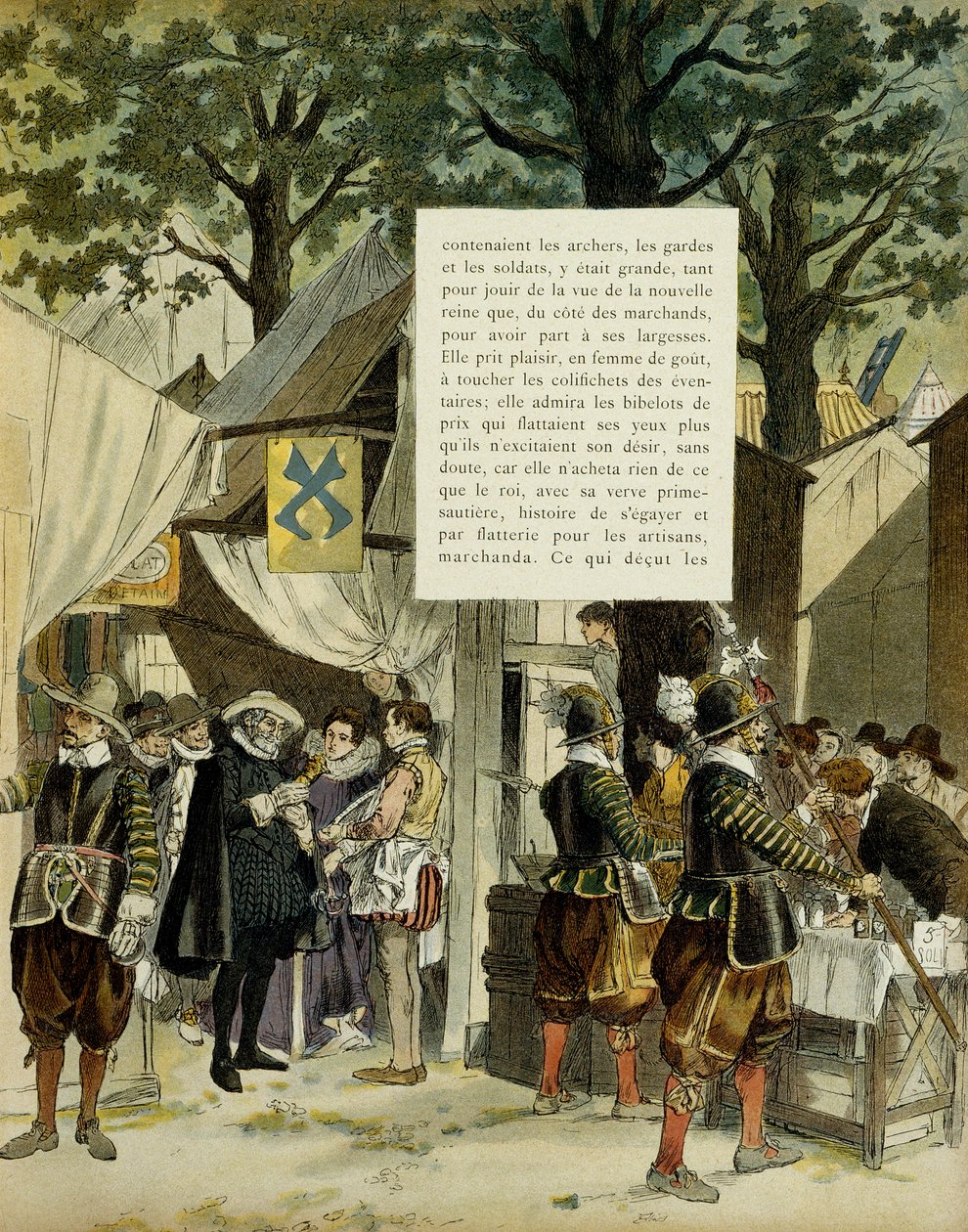 Henry IV at the fair of Saint Germain, after his marriage, December 16 by Hermann Vogel