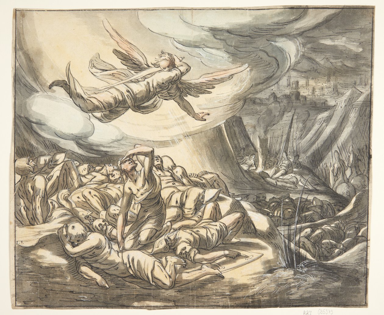 Angel with Drawn Sword by Hermann Weyer