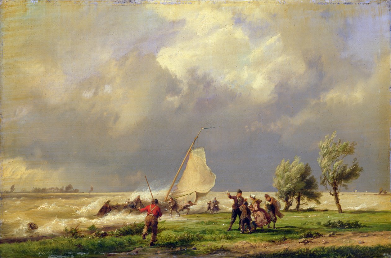 The Shipwreck by Johannes Hermann Barend Koekkoek