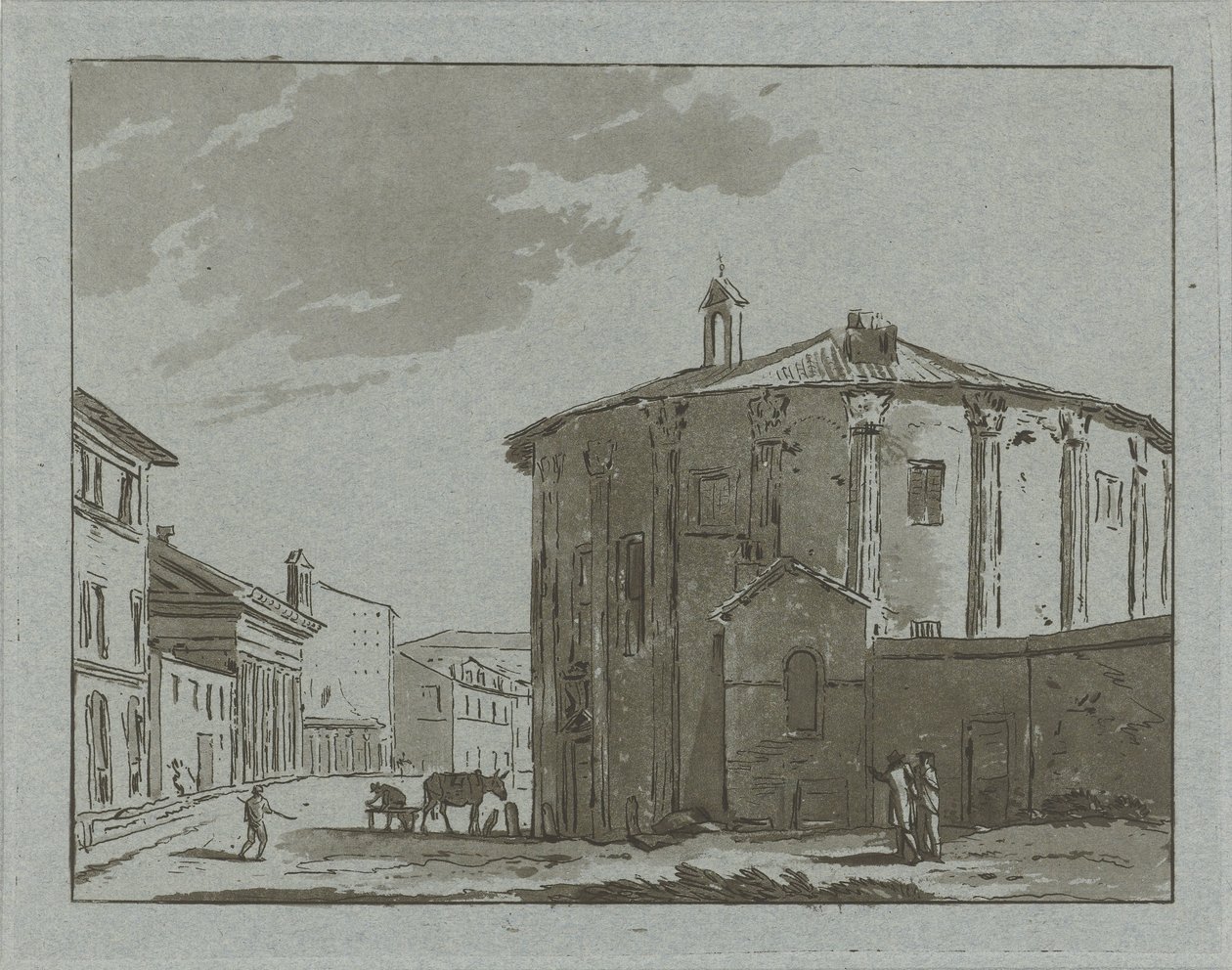 Temple in Rome by Hermanus Fock: Premium art reproduction
