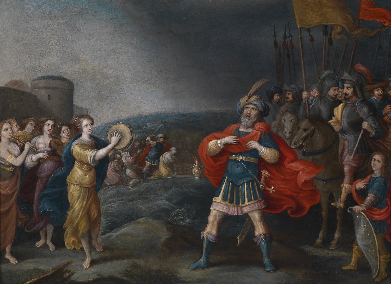 The Victorious General Jephthah Meets His Daughter by Hieronymous Francken III