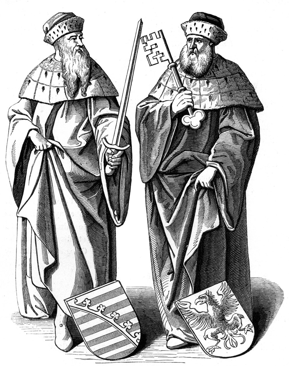 The Duke of Saxony and the Marquis of Brandenburg by Hieronymous Wierix