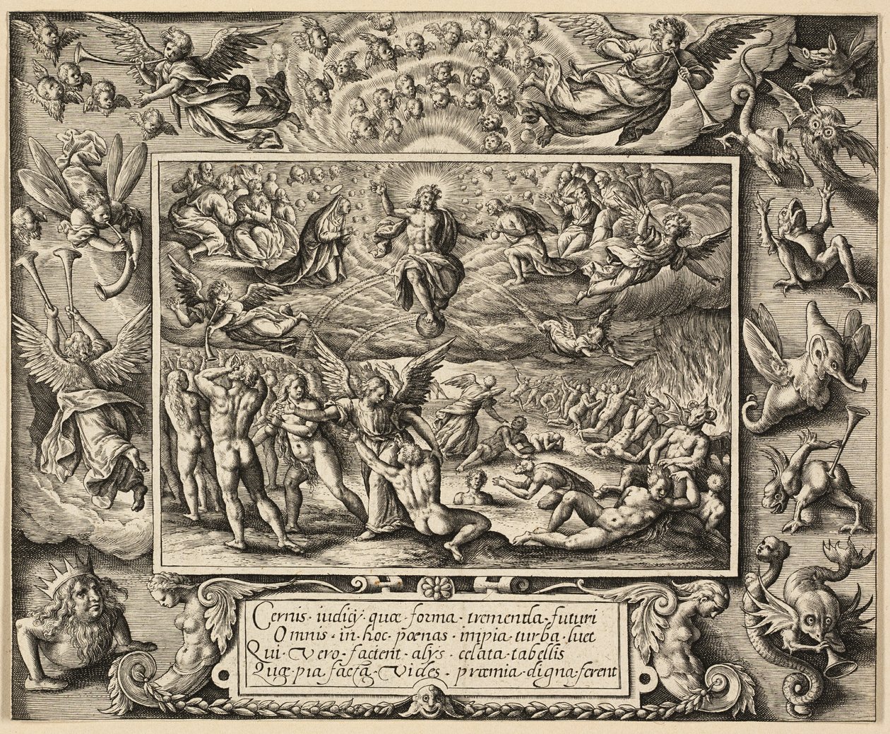 The Last Judgment by Hieronymous Wierix
