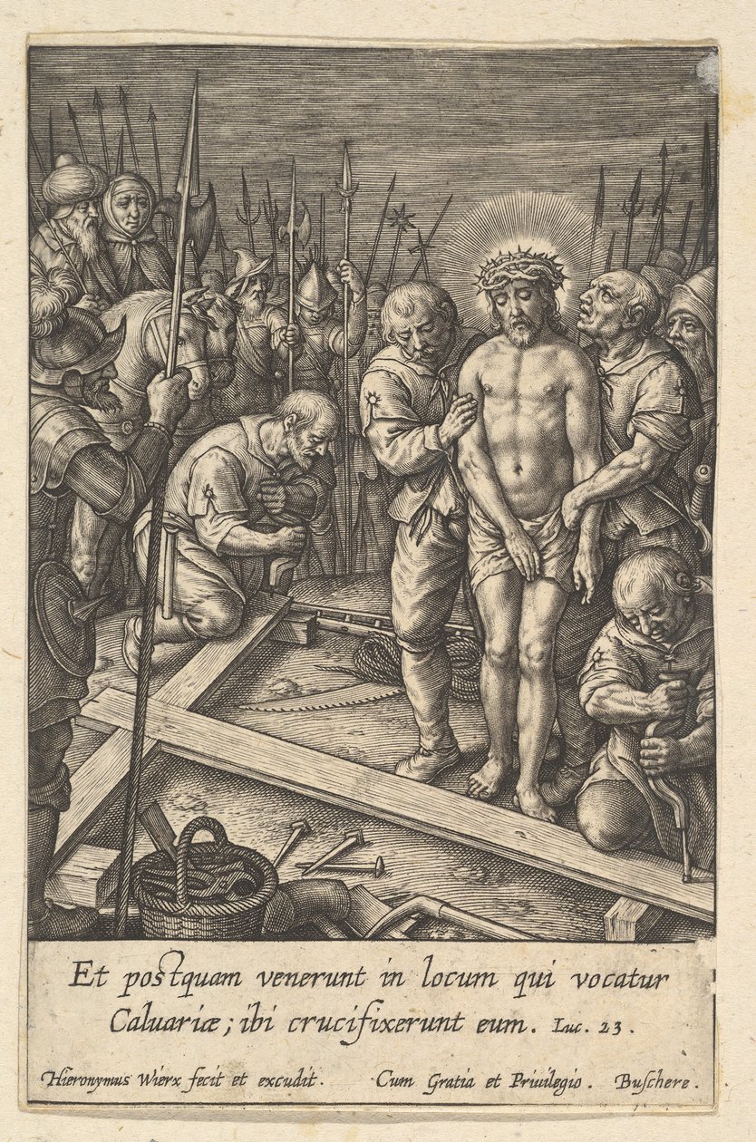 The Preparation of the Cross by Hieronymous Wierix