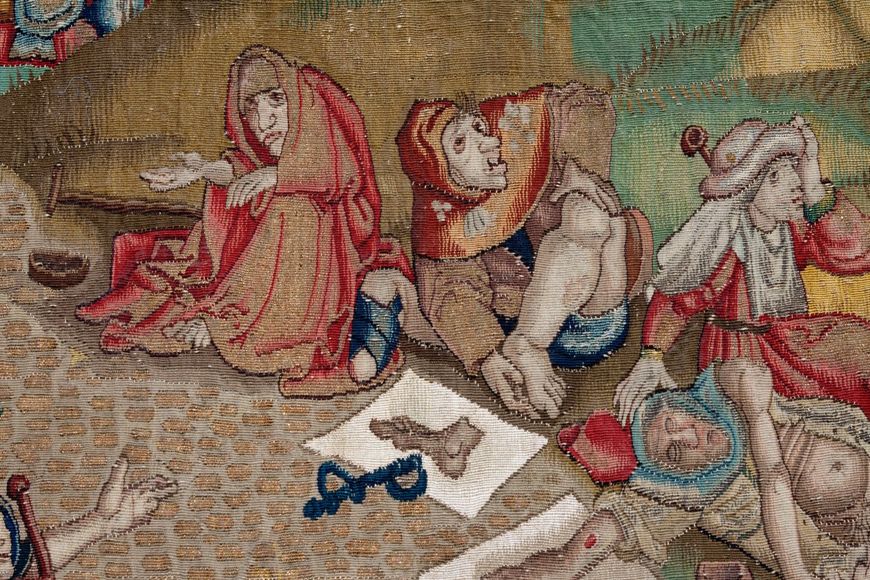Tapestry inspired by the work of Hieronymus Bosch, c.1560 by Hieronymus (after) Bosch