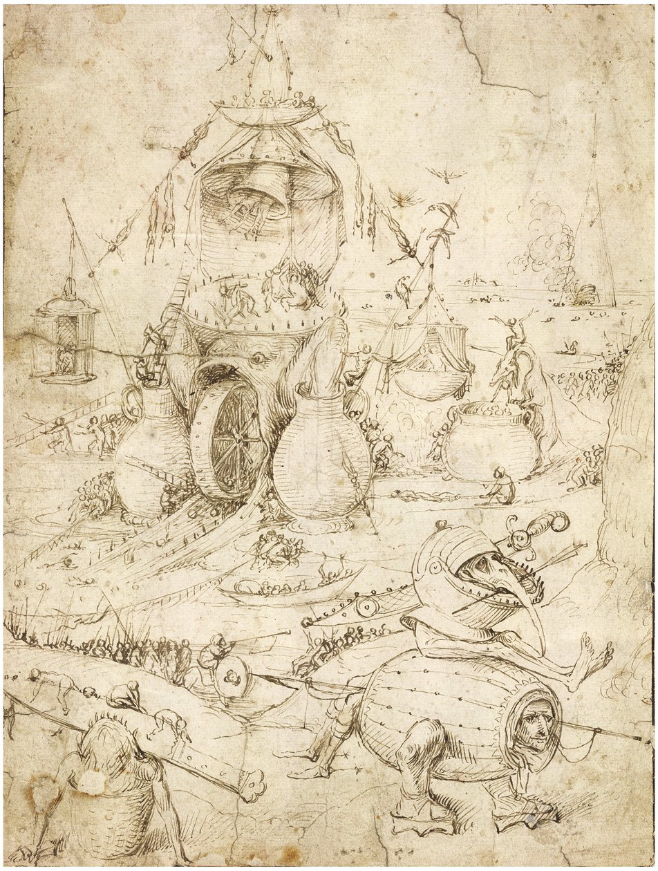 Infernal Landscape by Bosch, Hieronymus (c. 1450-1516) by Hieronymus Bosch