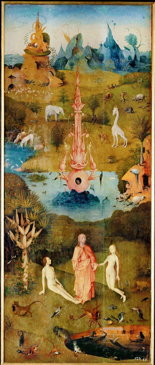 The Garden of Delights, Triptych, Left Panel (detail) by Hieronymus Bosch