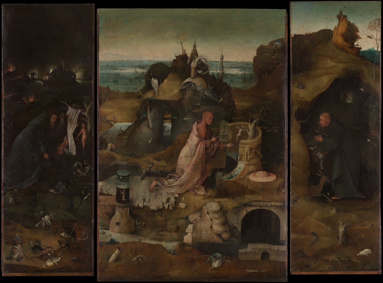 The Hermit Saints, ca. 1493 by Hieronymus Bosch