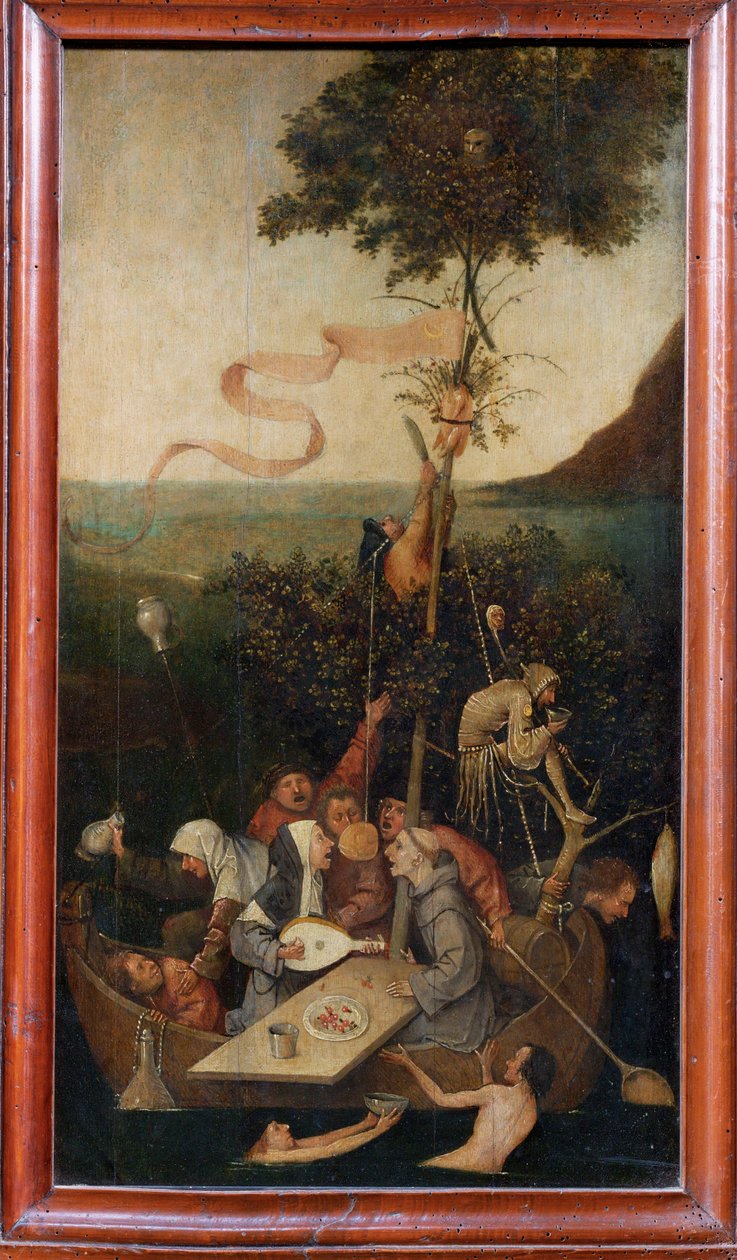 The Ship of Fools, c.1500 by Hieronymus Bosch