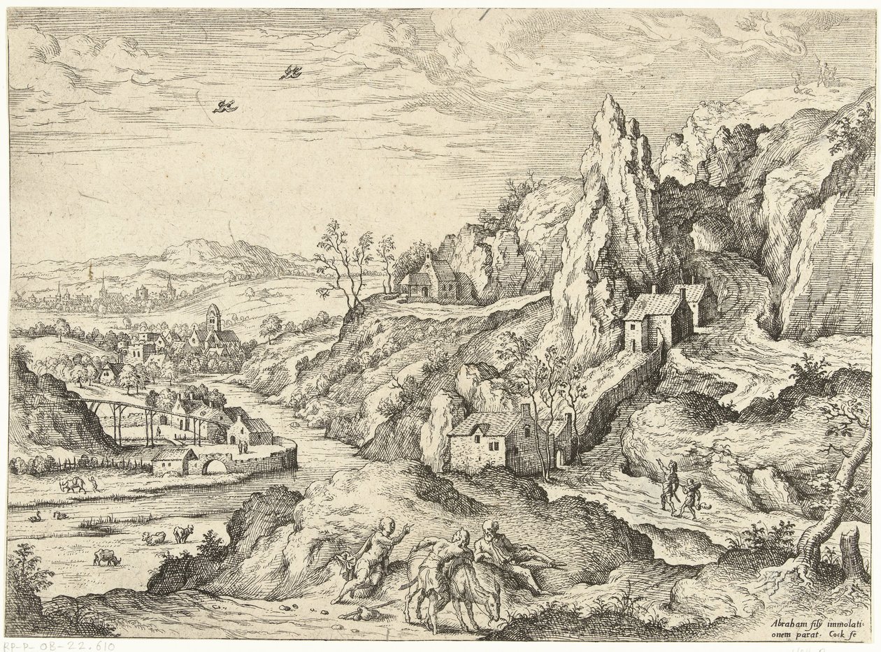 Abraham and Isaac on the Way to the Sacrifice by Hieronymus Cock