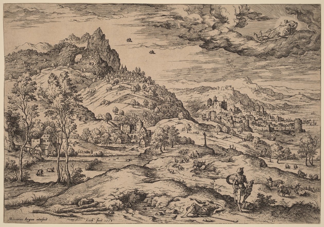 Mercury with the Head of Argus in His Hand by Hieronymus Cock