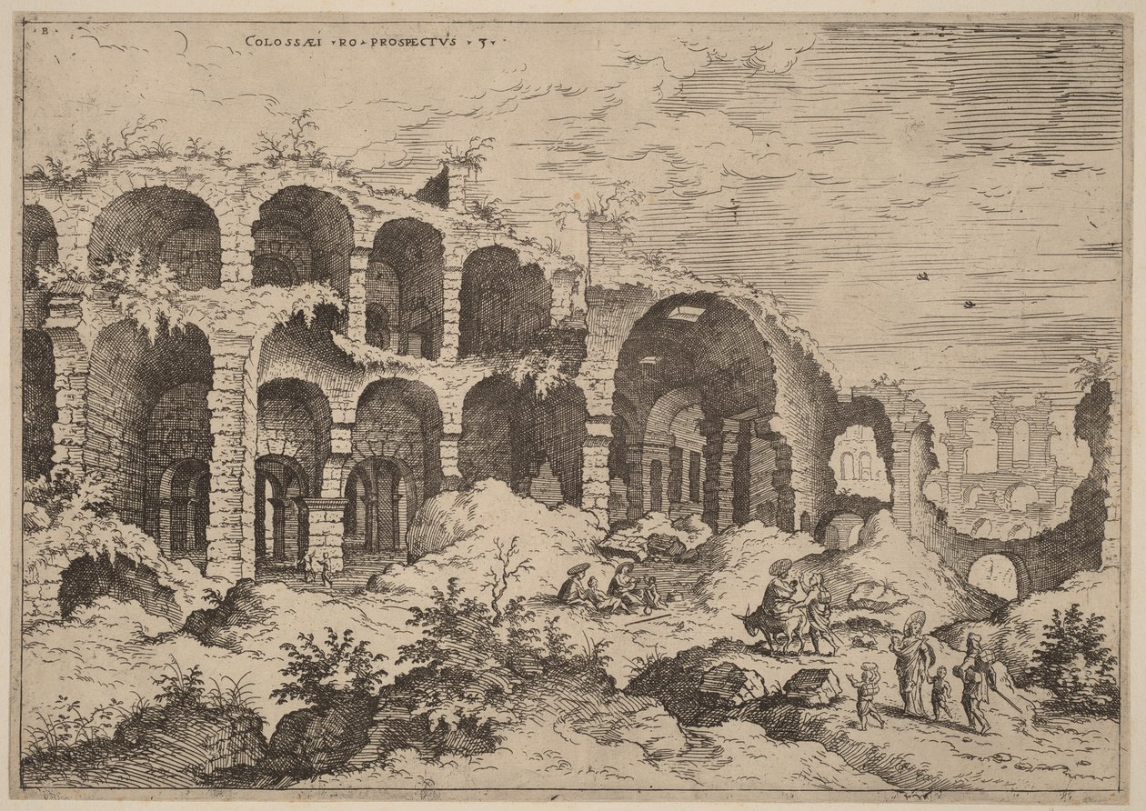 Third View of the Colosseum by Hieronymus Cock