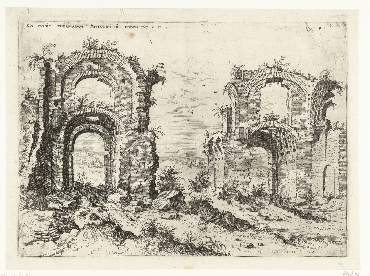 Second View of the Baths of Diocletian by Hieronymus Cock