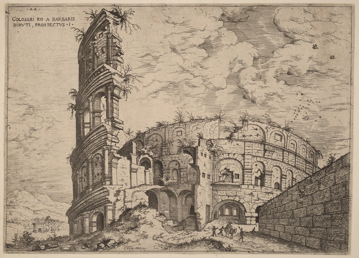 View of the Colosseum by Hieronymus Cock