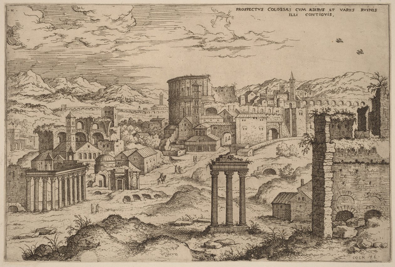 View of the Forum by Hieronymus Cock