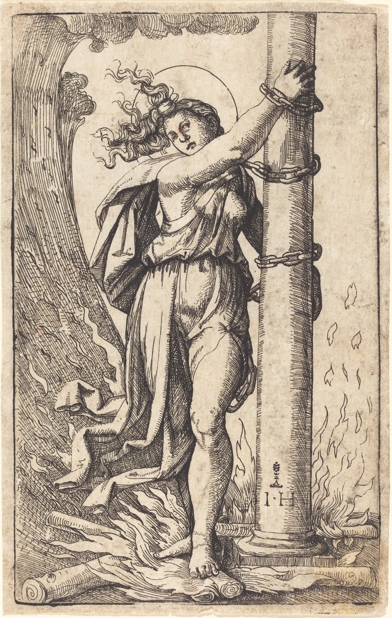 Fortitude by Hieronymus Hopfer after Marcantonio Raimondi