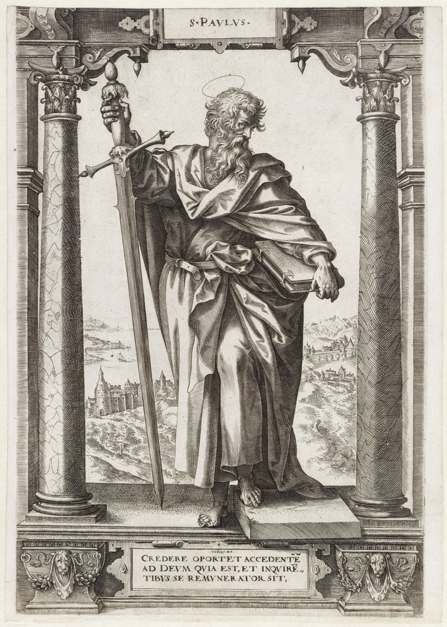 St. Paul of Tarsus by Hieronymus Wierix