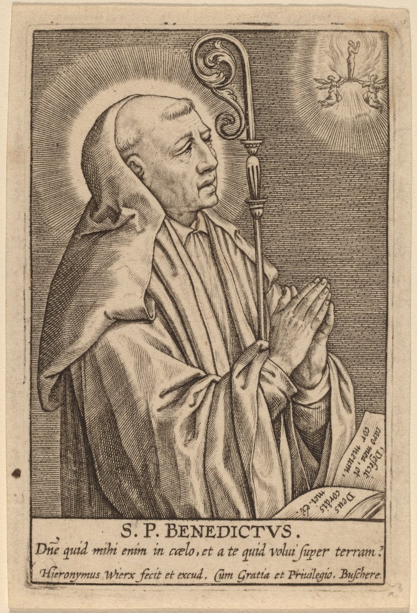 S. P. Benedictus by Hieronymus Wierix