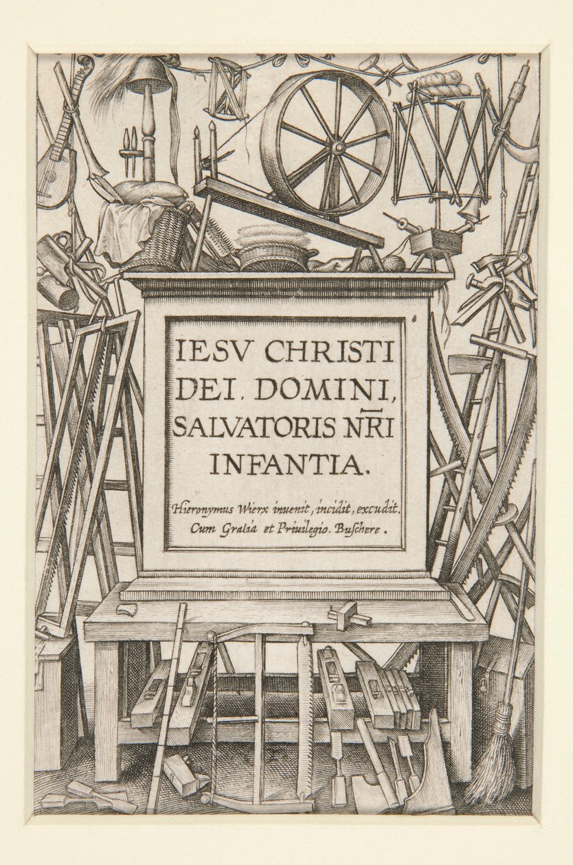 Title Page from The Life of the Infant by Hieronymus Wierix