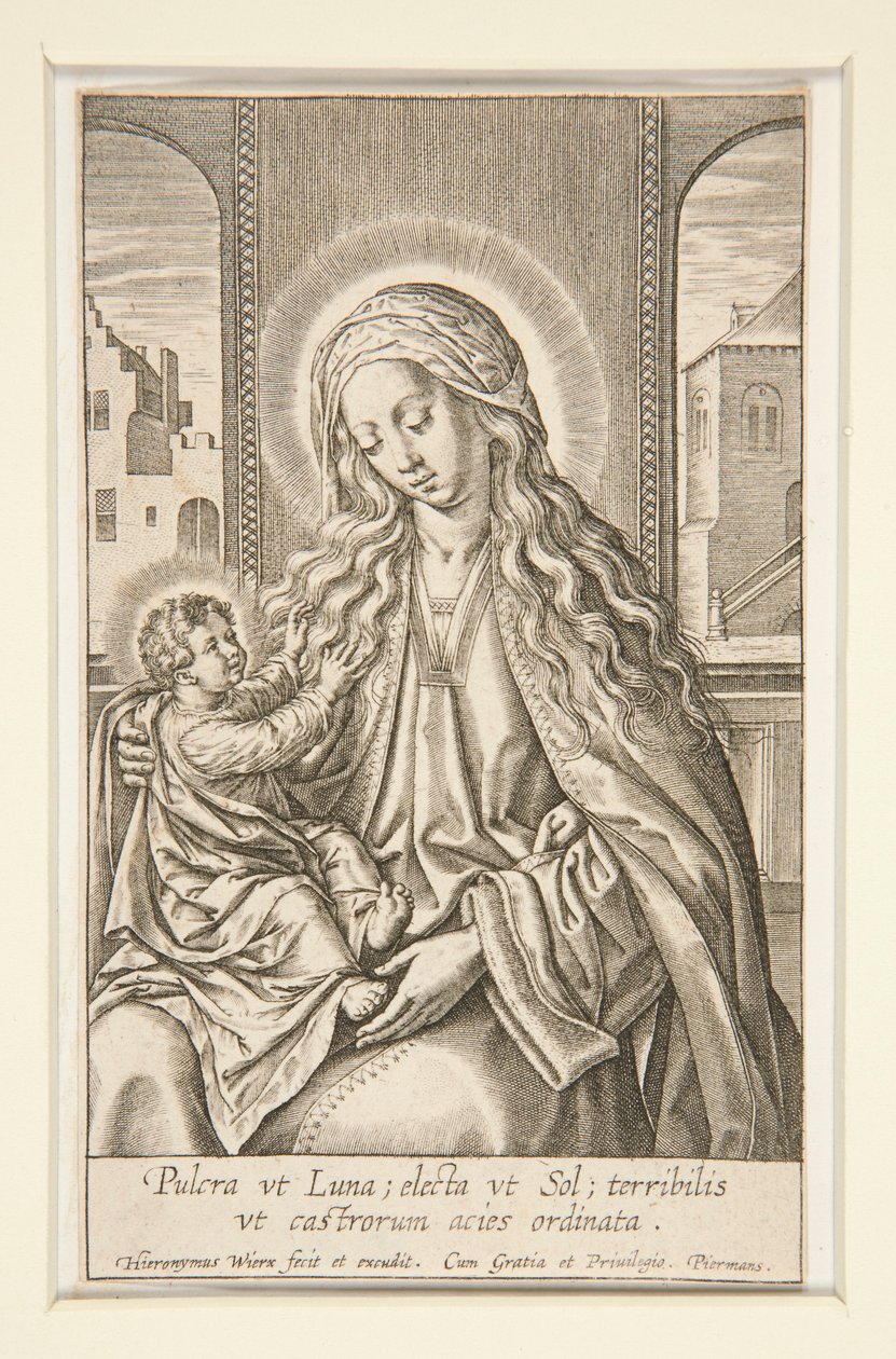 Virgin and Child by Hieronymus Wierix