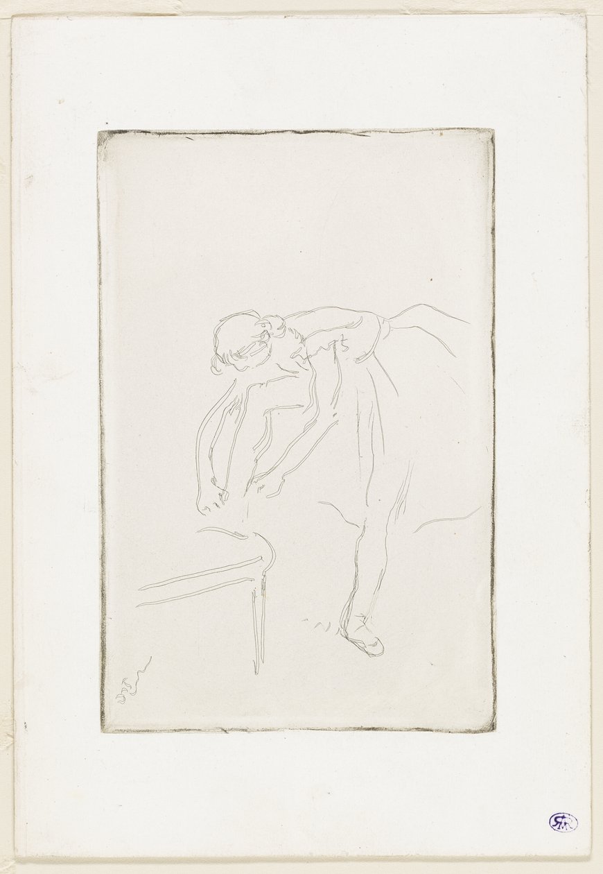 Dancer Putting on Her Shoe by Hilaire Germain Edgar Degas
